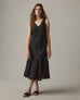 Women's Easy Linen Dress - Meteorite